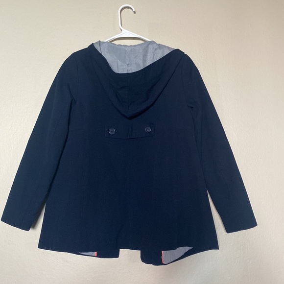 Gap- Navy Jacket with Hoodie 100% Cotton - Picture 3 of 5